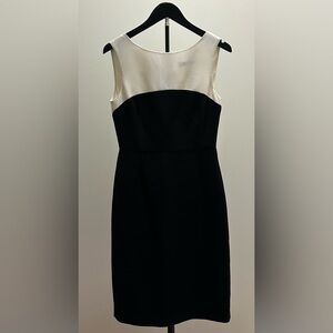 Zara White/Black Professional/Work Dress